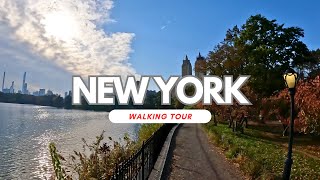 Central Park fall foliage 2023 Autumn in New York 4K walking tour [upl. by Schaaff]