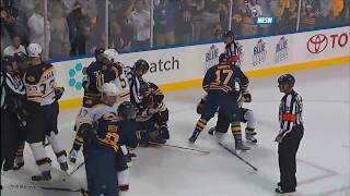 Boston Bruins VS Buffalo SabresLine Brawl41510 NESN FEED [upl. by Retsek410]