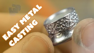 Easy Metal Casting with a Silicone Mold and Pewter  Prop Live from the Shop [upl. by Bertasi191]