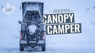 AluCab Canopy Camper  Seitenklappen und Kabelschacht Isolieren S1E7 [upl. by Nastassia411]