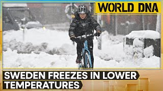 Sweden records lowest temperature in 25 years 435 degrees celsius recorded  WION World DNA [upl. by Adnal613]