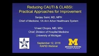 Reducing CAUTI and CLABSI Practical Approaches for Improvement [upl. by Crofton846]