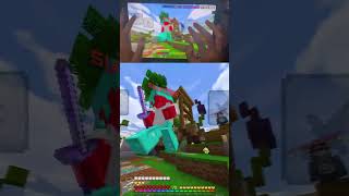 Minecraft Mobile player Handcam PvP Combos amp Clutches [upl. by Mickelson]