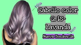 Tendencia cabello color Gris Lavanda  Ideal para cualquier edad y tono de piel [upl. by Hannus]