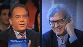 Vittorio Sgarbi contro Alessandro Cecchi Paone SECONDO MATCH [upl. by Eniala]