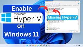 How to Install and Enable Hyper V in Windows 11 Home  HyperV Missing [upl. by Rausch674]