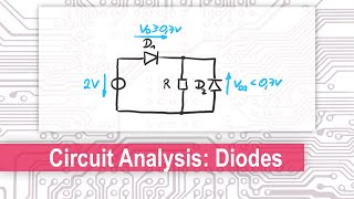 Diodes in Circuit Analysis How to Calculate Diode Circuits using Simplified Diode Representations [upl. by Gianina]