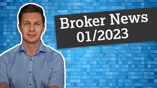 Broker News 012023 2  Zinsen bei Trade Republic Wiener Börse Flatex DADAT easybank [upl. by Aicssej]