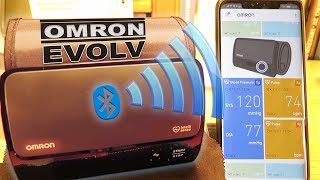 Omron EVOLV HEM7600T Tubeless Blood Pressure Monitor Unboxing amp Pairing with Smartphone [upl. by Clayton]