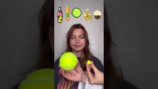 Big or Small challenge 😂 Gummy soda bottle or candy tennis ball 🧐 shorts Best video by Hmelkofm [upl. by Gorlicki278]