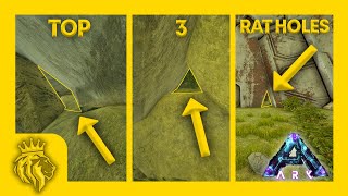 TOP 3 Rat Holes On Aberration W FULL PVP BASE DESIGNS  ARK Survival Evolved [upl. by Kutzenco]