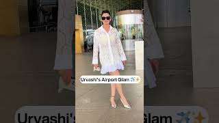 quotUrvashi Rautela Spotted at Airport  Glam Lookquot celebrityspotlight spotted celebritystyle [upl. by Dahsar]