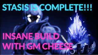 DESTINY 2 STASIS BUILD FOR WARLOCK CONTROL AND DPS BUILD WITH GM CHEESE destiny2 [upl. by Lynnea]