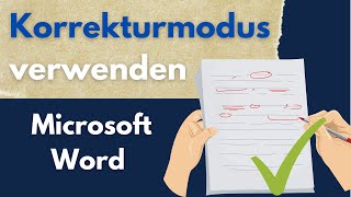 Microsoft Word Korrekturmodus beenden  Überprüfen verwenden [upl. by Eugaet665]