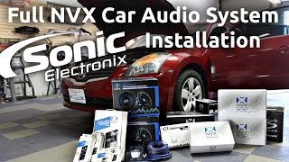 Car Audio Installation  2008 Nissan Altima Full NVX System  Speakers Subs  more [upl. by Euqnimod]