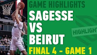 Highlights Sagesse vs Beirut  Final 4  Game 1  30 April 2024 [upl. by Sabelle]