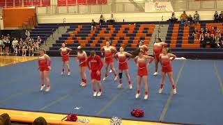 Fulton High School Cheer Team SCAC League Cheer Competition Jan 24 2024 FHS Red Dragons [upl. by Einnob]