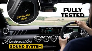 2022 Mercedes Benz CLA Burmester Sound System indepth review and test [upl. by Eleaffar]