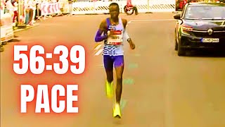 Half Marathon WR Attempt Berlin Half Marathon 2024 Race Highlights [upl. by Pritchard]