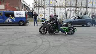 Crazy kawasaki Ninja H2 launch [upl. by Fifine101]