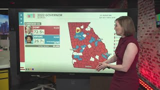 Countybycounty  Deep dive into Georgia election results for governor Senate [upl. by Juliann]