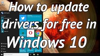 How to easily update your drivers for free in windows 10 [upl. by Yenduhc]