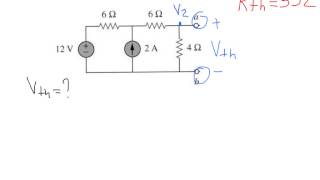 Thevenins Theorem Example with solution [upl. by Salguod255]