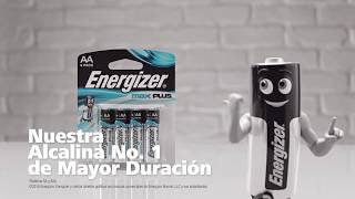 Energizer MAX PLUS Nuestra alcalina de mayor duración [upl. by Farrison]