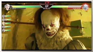 Pennywise vs The Losers Club Child Neibolt House with Healthbars [upl. by Atram]