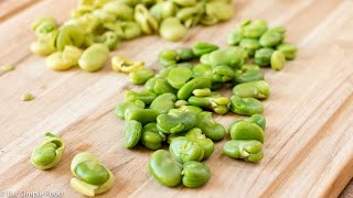 Fresh and Simple Buttery Fava Beans Broad Beans Recipe  Eat Simple Food [upl. by Nivaj]