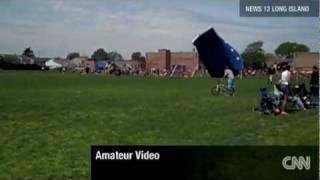 Wind Blows Kids Away Inside Bounce House [upl. by Atener]