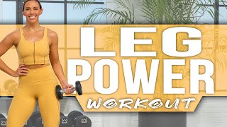 45 Minute Leg POWER Workout  Breakthrough  Day 13 [upl. by Mavis880]