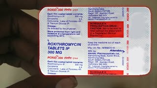 roxid 300 mg tablet uses  price  composition  dose  side effects  precautions  in hindi [upl. by Avah]