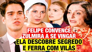 ALMA GÊMEA  FELIPE GÊNIO FAZ ZULMIRA SE VINGAR DE DÉBORA ELA DESCOBRE SEGREDO E FERRA COM VILÃS [upl. by Howe]