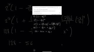 AsLevel Maths Binomial Expansion [upl. by Beret]