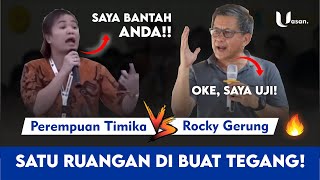 TEGANG Perempuan ini Tantang Rocky Gerung  Kata Binatang Kenapa Marah [upl. by Concepcion345]