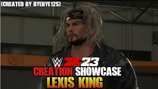 WWE 2K23 Creation Showcase Lexis King Brian Pillman Jr  Created by Byebye12S  Xbox Series S [upl. by Ahsahs397]