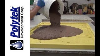 Casting a Decorative Concrete Panel in a Rubber Mold Part 2 of 2 [upl. by Irrol315]