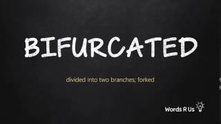 How to Pronounce BIFURCATED in American English [upl. by Semela]