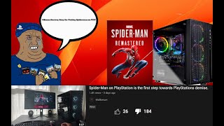 PlayStation Fanboy Malkimum Threatens Sony HQ Over Spiderman on PC Not A Joke [upl. by Nasia]