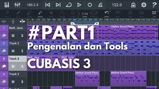 PART1 Pengenalan Tools DAW Mobile CUBASIS 3 Android [upl. by Bettencourt]