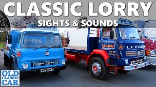 See amp hear old lorries Leyland Bedford ERF Foden etc that met up nr Whitchurch in Shropshire [upl. by Naara]