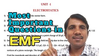 Electromagnetic Field Theory important questions [upl. by Koralle462]