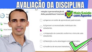 Considerações sobre as Questões da Atividade avaliativa  Mais Saúde com Agente [upl. by Petta716]