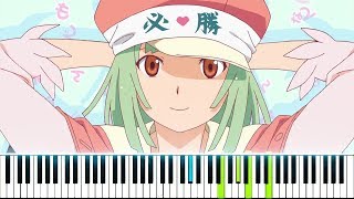 “Renai Circulation”  Kana Hanazawa – Bakemonogatari OP 4 Synthesia Piano Tutorial [upl. by Edmea]