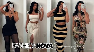 FASHION NOVA SUMMER 2024 TRYON HAUL [upl. by Crispin]