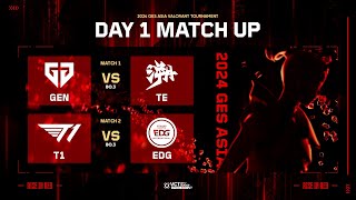 GES ASIA VALORANT TOURNAMENT DAY 1 [upl. by Evol138]