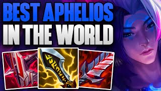 RANK 1 APHELIOS IN THE WORLD CARRIES WITH BUFFED APHELIOS  CHALLENGER APHELIOS ADC GAMEPLAY  S14 [upl. by Politi690]