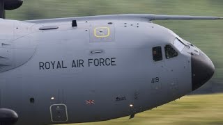 MACH LOOP RAF AIRBUS A400 AT LFA7 [upl. by Hamner101]