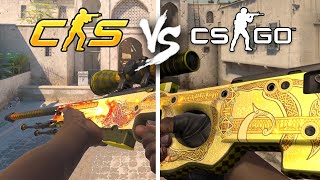 ALL AWP SKINS  CS2 vs CSGO [upl. by Adnohrahs194]